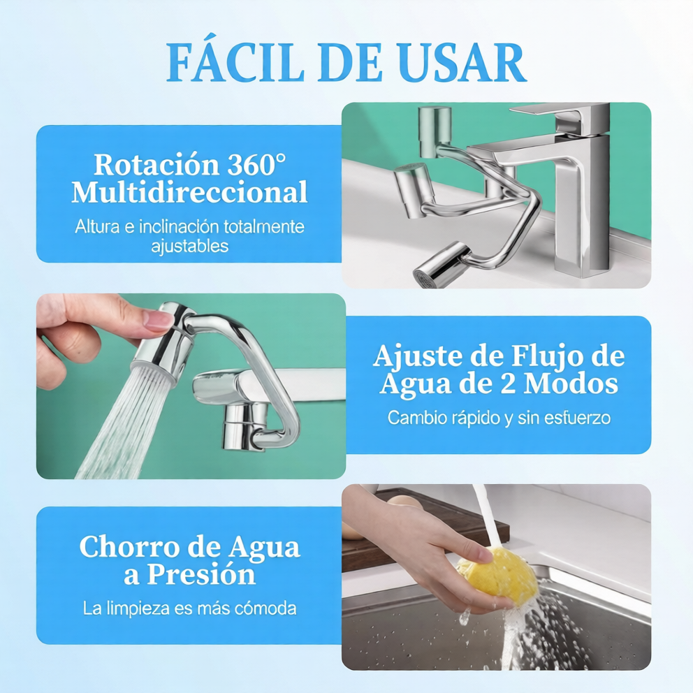 Extensor de grifo articulado